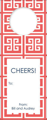 Greek Key Wine Tags